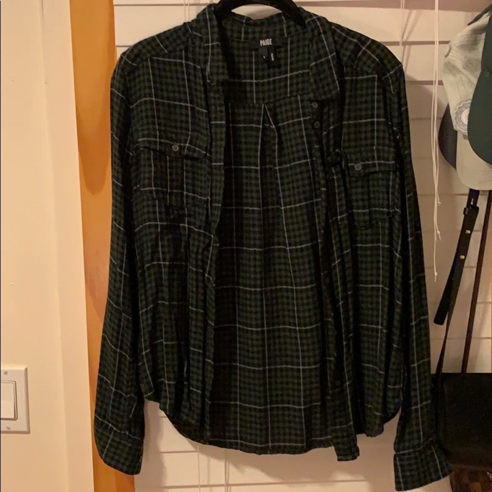Paige denim flannel shirt